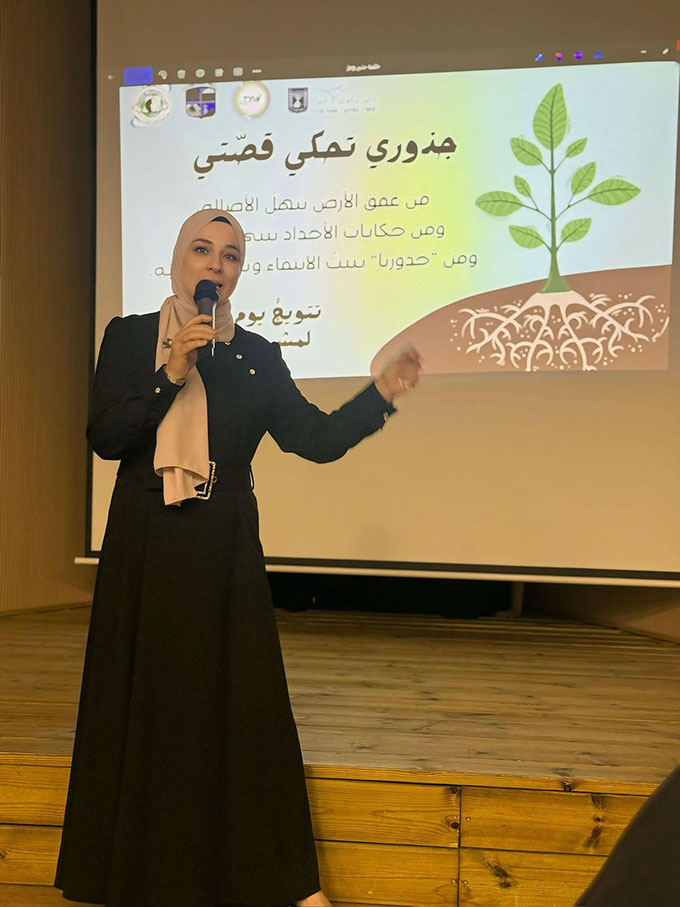 مشروع جذوري تحكي قصّتي في اعدادية دارالتربية والعلوم جلجولية